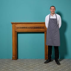 Reclaimed English Oak Fire Surround With Ornate Fretwork Frieze