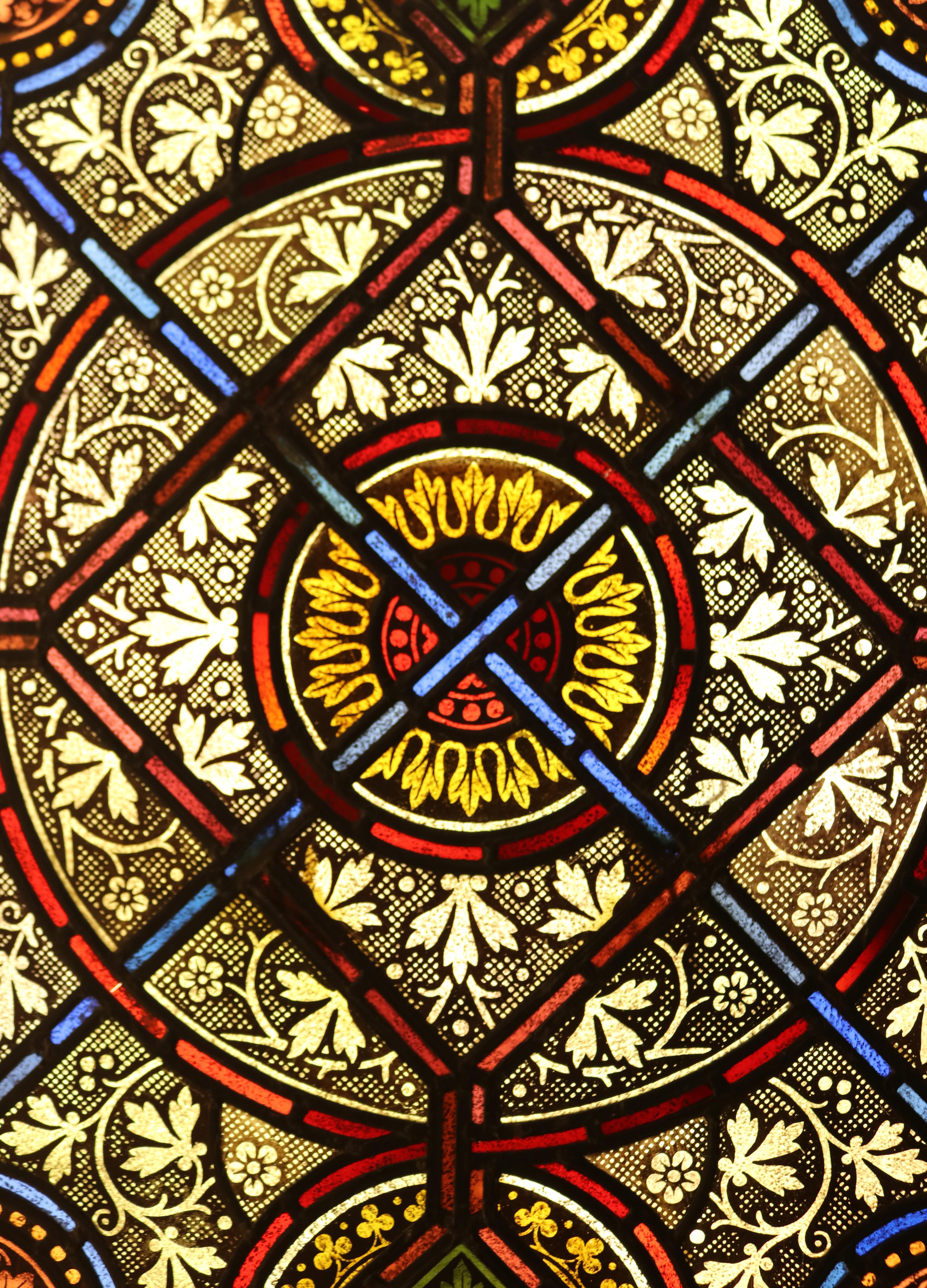 edwardian stained glass patterns