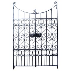 Antique Reclaimed English Wrought Iron Gates