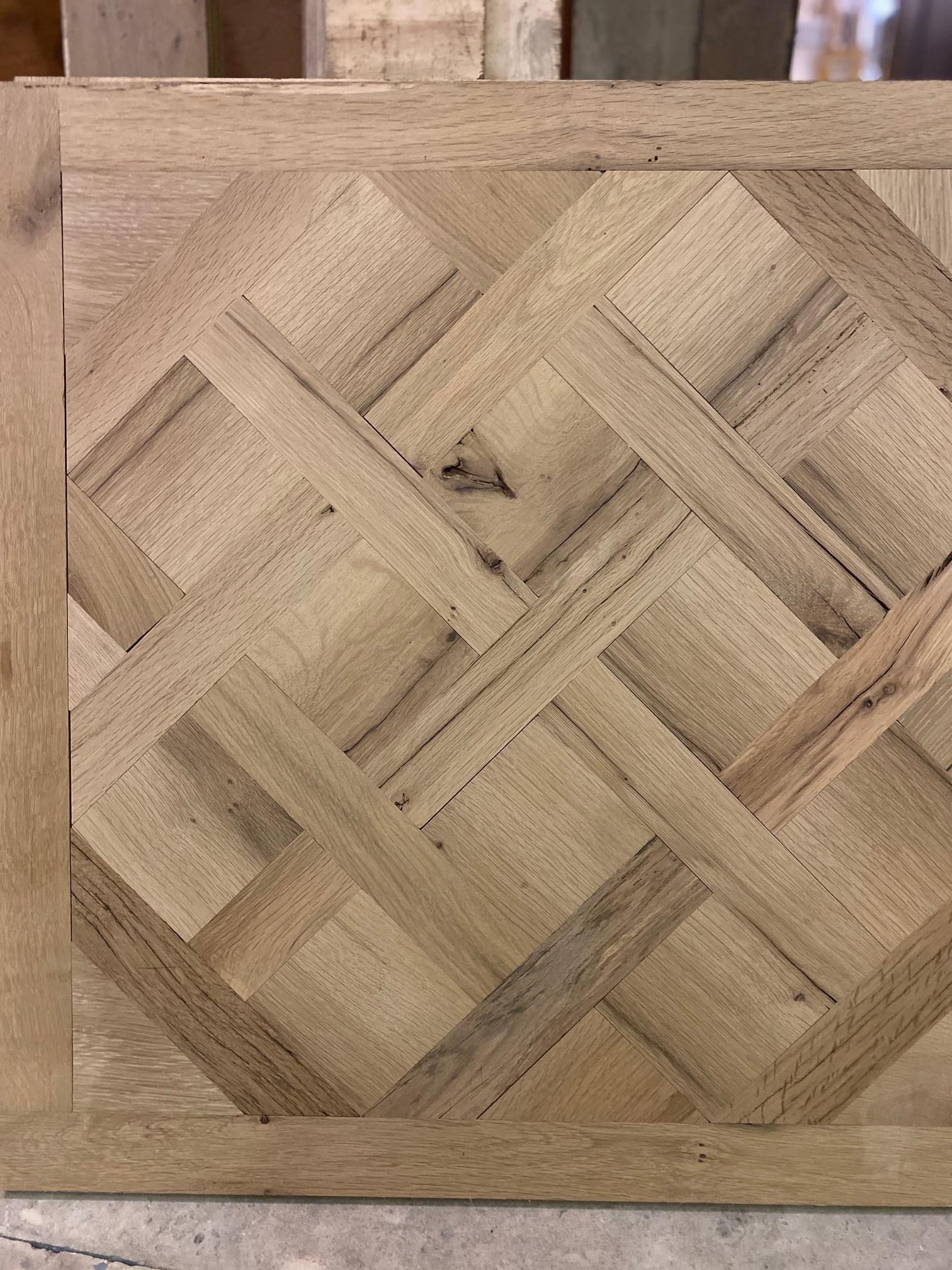 reclaimed oak parquet