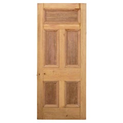 Reclaimed Exterior Five Panel Pine Door