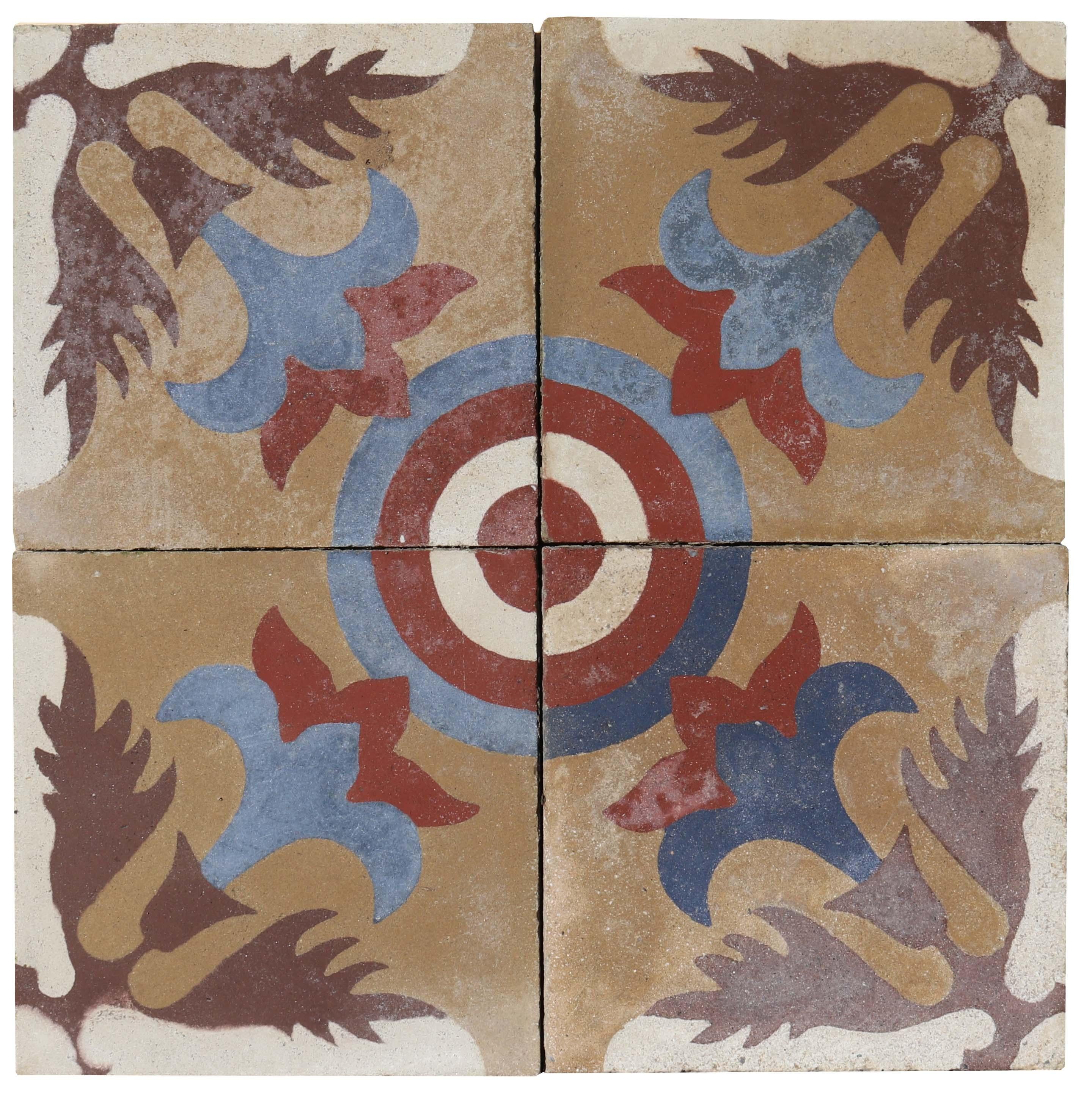 20th Century Reclaimed Floor Tiles For Sale