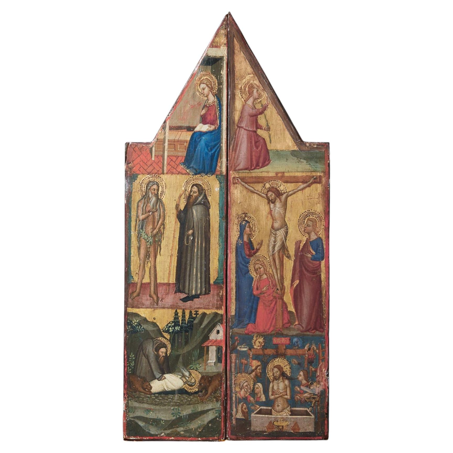 Fragments récupérés d'œuvres d'art religieuses d'après I Di Matteo