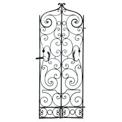 Reclaimed French Narrow Wrought Iron Side Gate