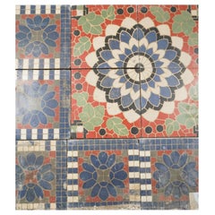 Reclaimed French Painted Flooring, circa 1900