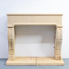Reclaimed French Provincial Architectural Stone Surround & Hearth