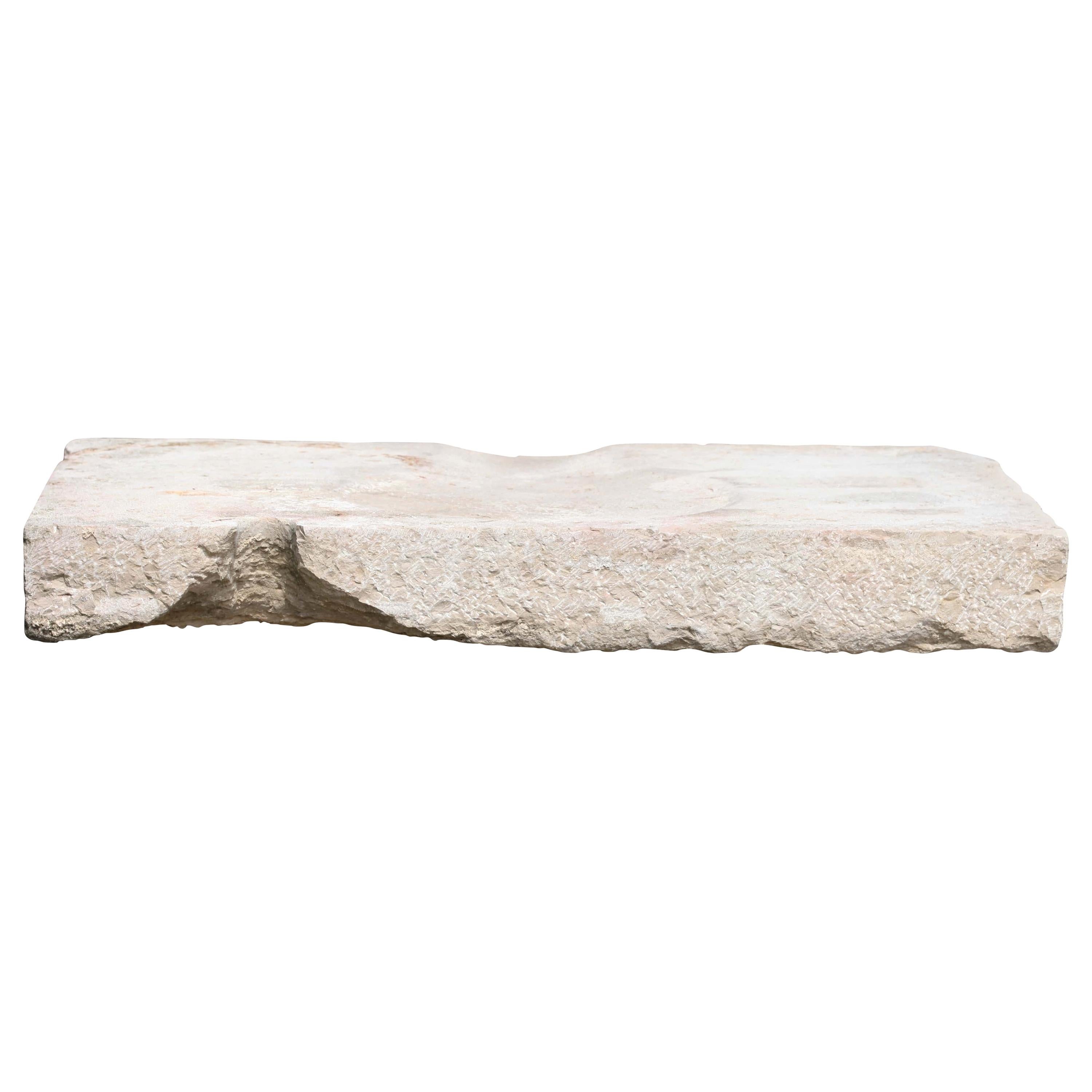 Reclaimed French Rustic Style Limestone Architectural Element For Sale 2