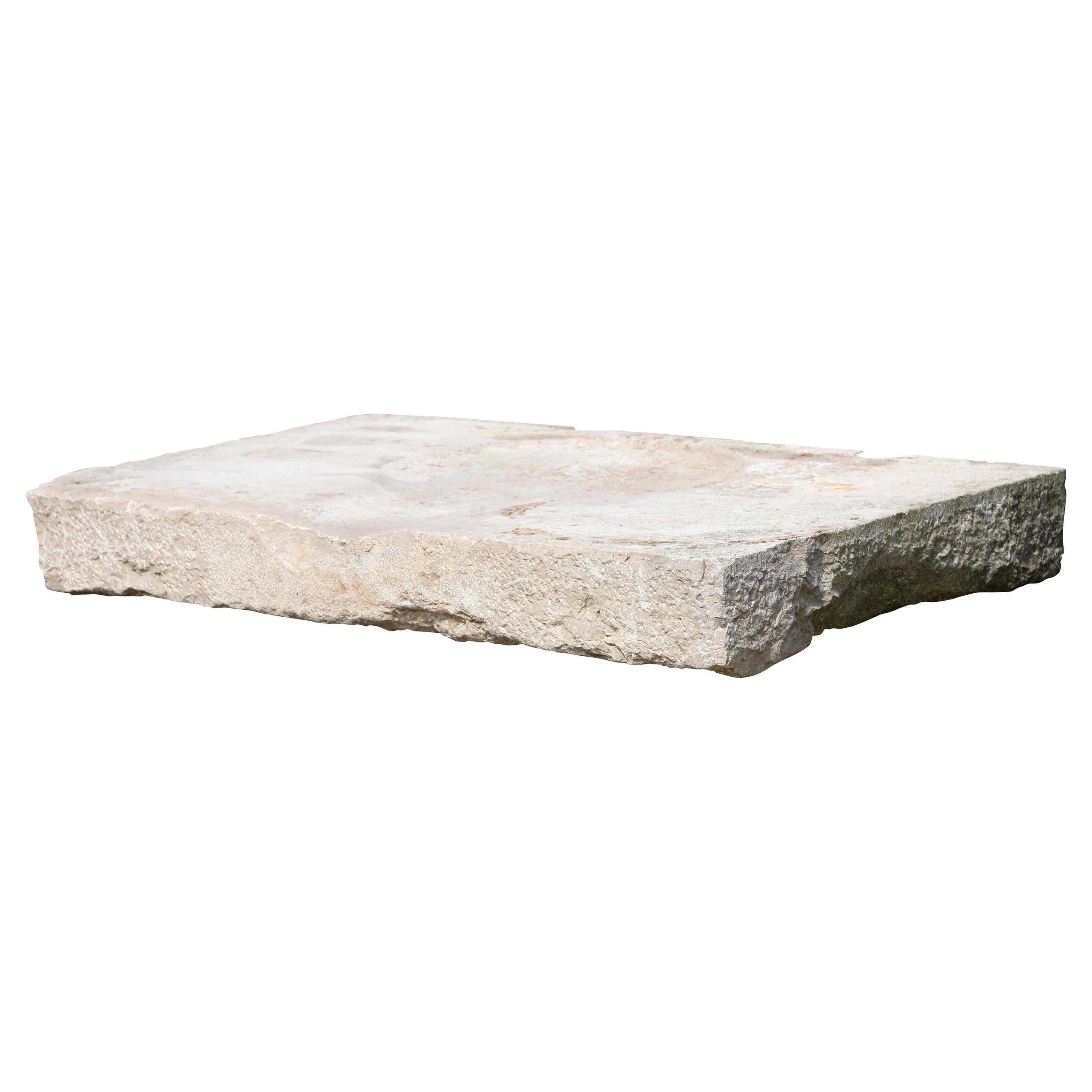 Reclaimed French Rustic Style Limestone Architectural Element For Sale