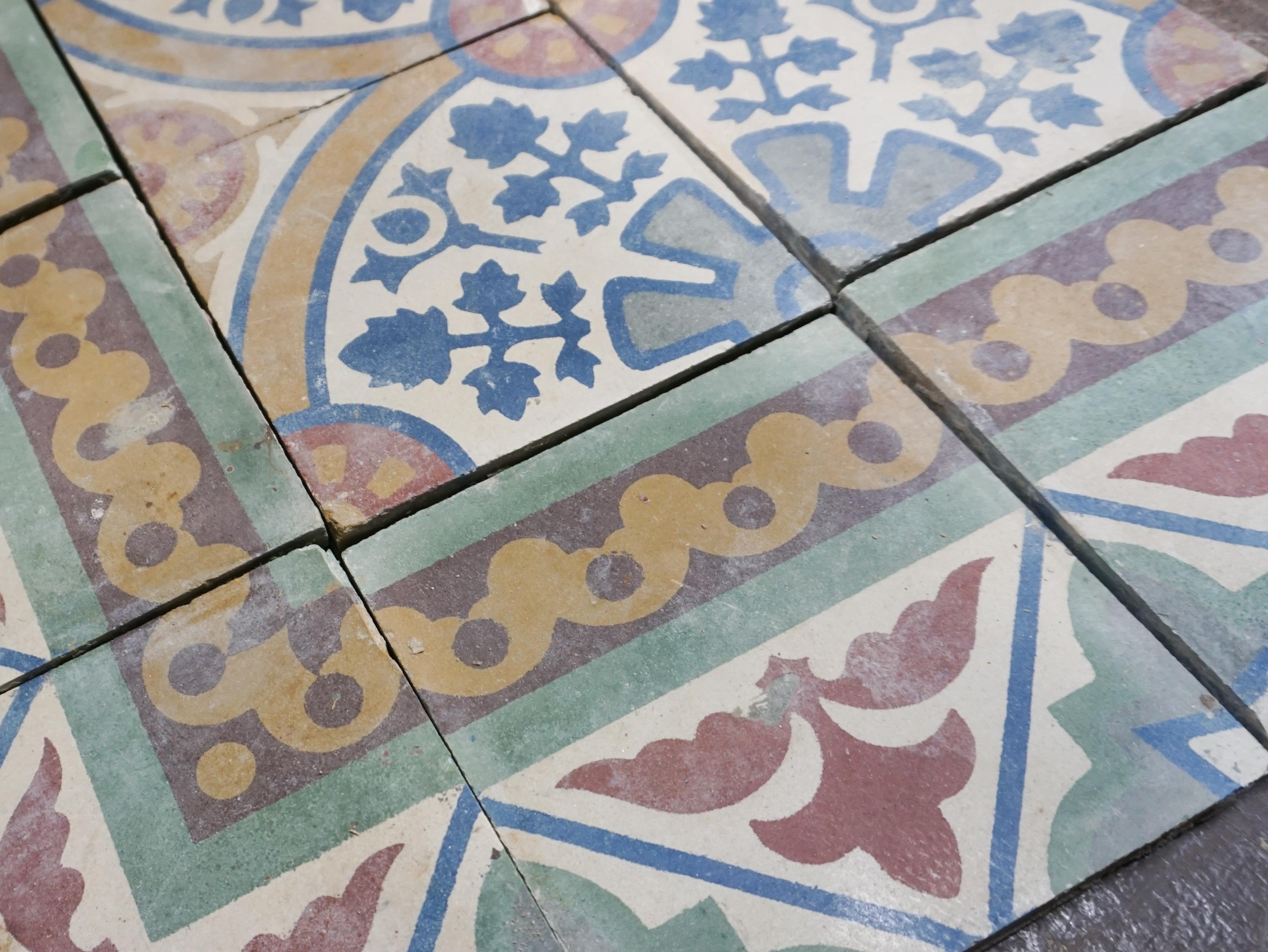 20th Century Reclaimed French Tiles, circa 1900