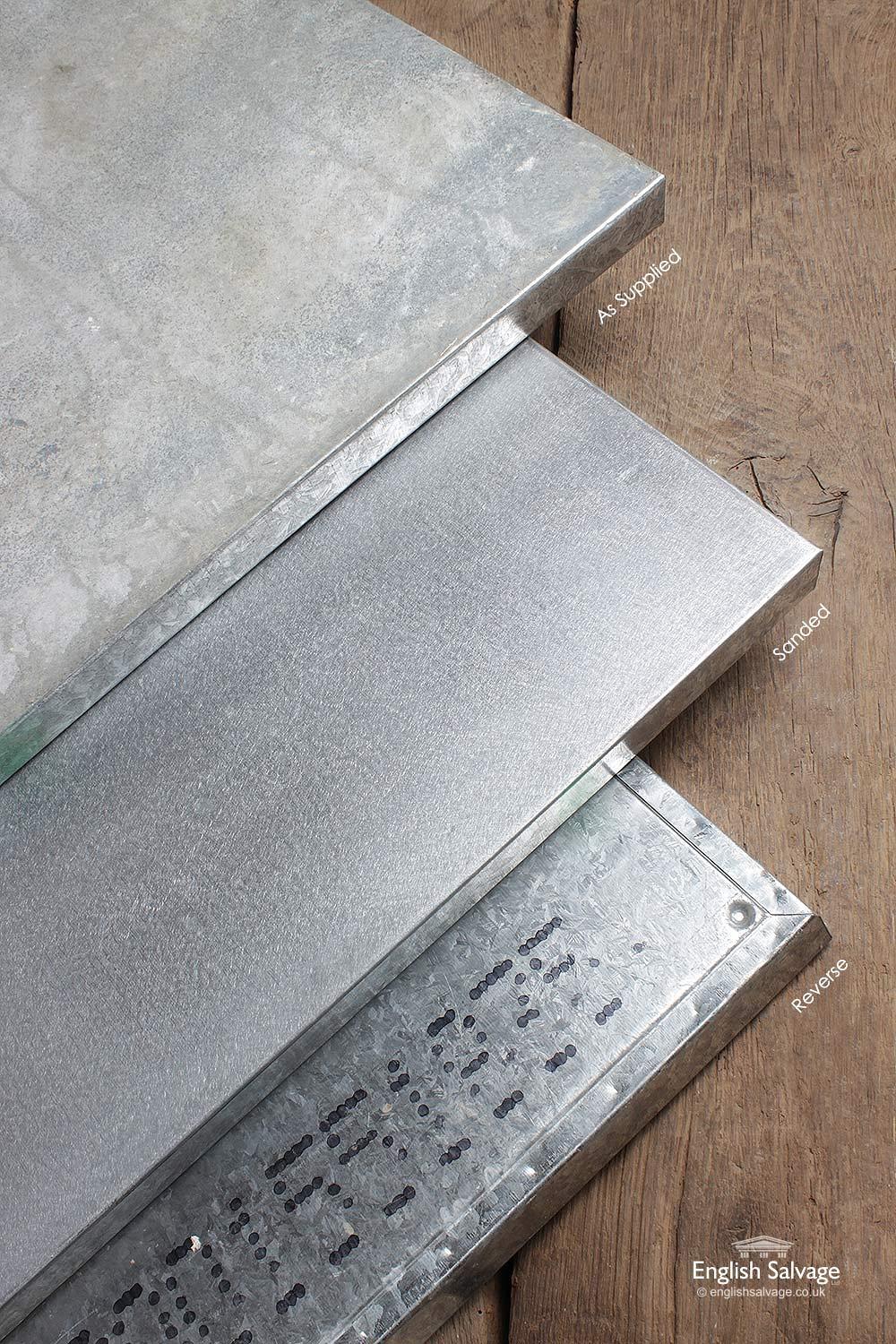 Reclaimed Galvanised Metal Square Tiles 20th Century For Sale At 1stdibs