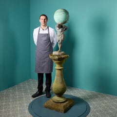 Reclaimed Garden Statue of Atlas Holding World