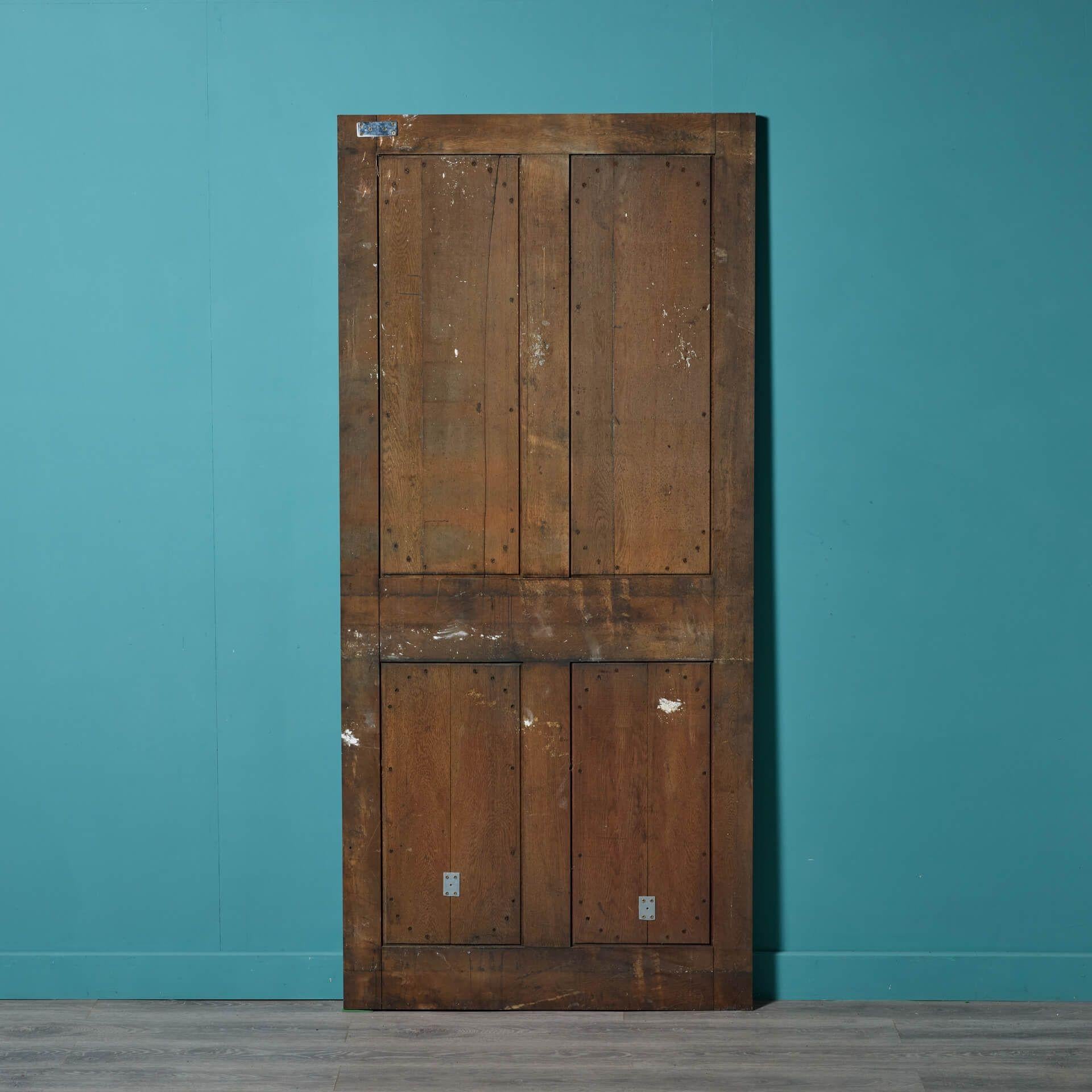 Victorian Reclaimed Geometric Oak Panel For Sale