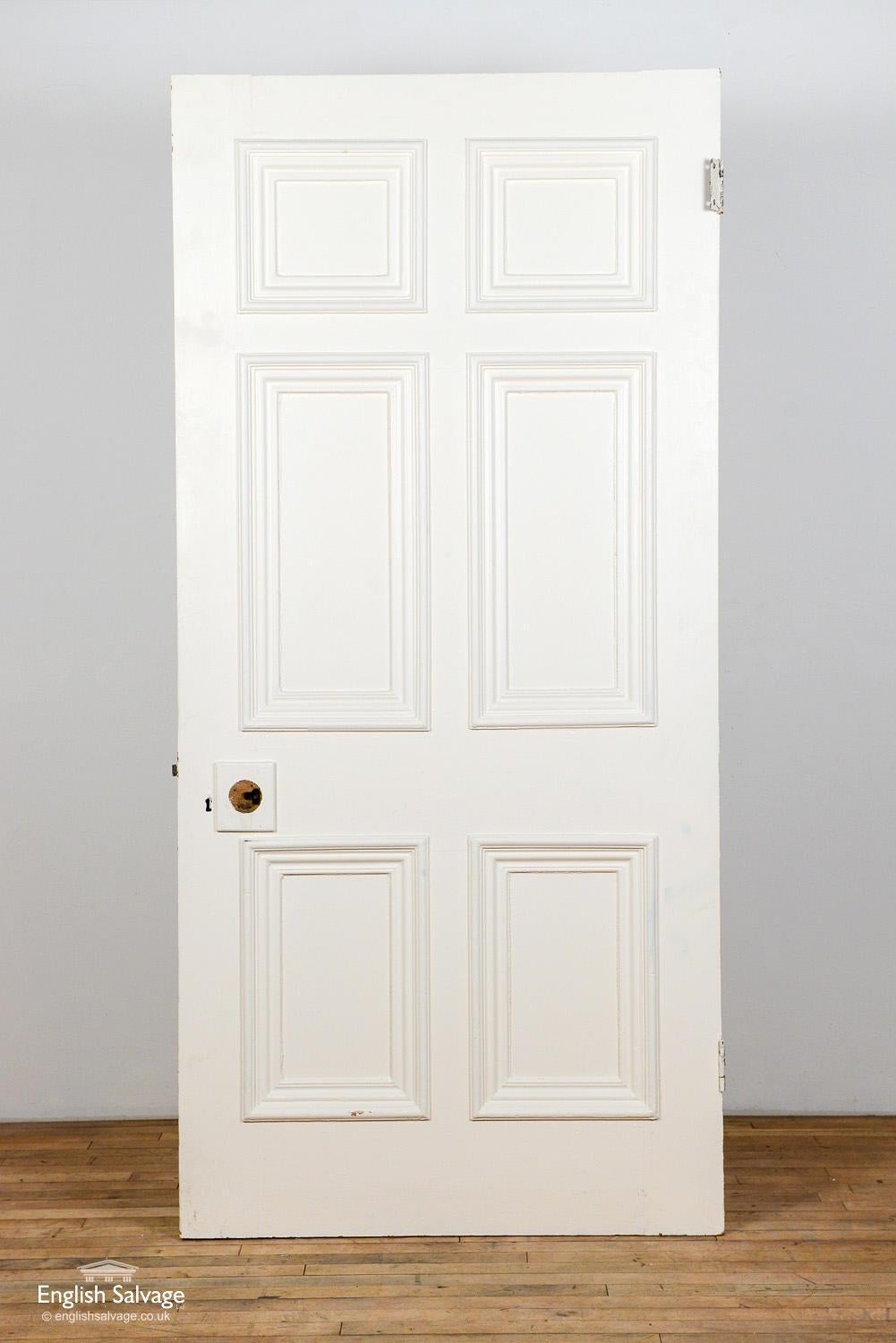 European Reclaimed Georgian Beaded Panel Door, 20th Century For Sale