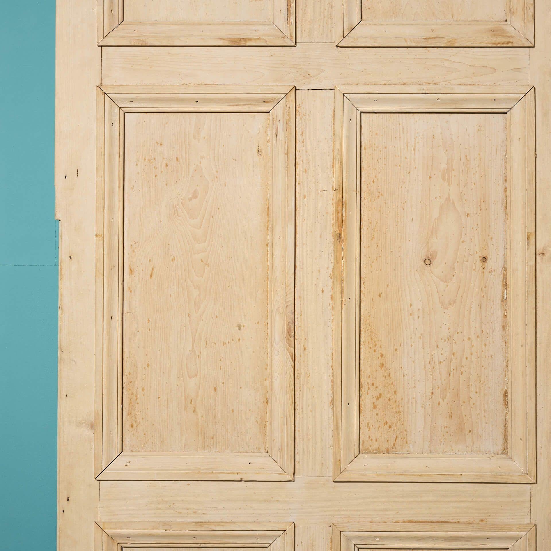 English Reclaimed Georgian Pine Wall Panel For Sale