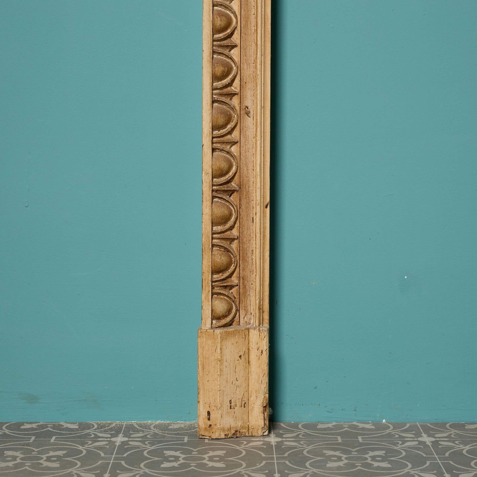 Reclaimed Georgian Style Pine Fire Surround For Sale 1