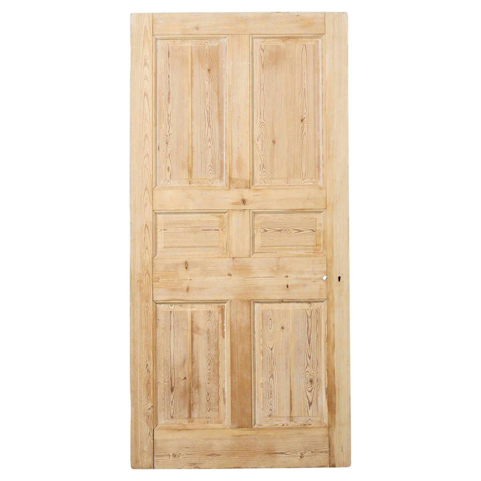 Porte intérieure en pin de récupération