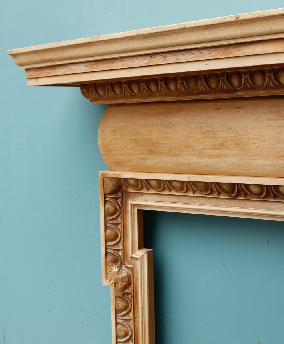 Reclaimed Georgian Style Pine Mantel In Fair Condition For Sale In Wormelow, Herefordshire