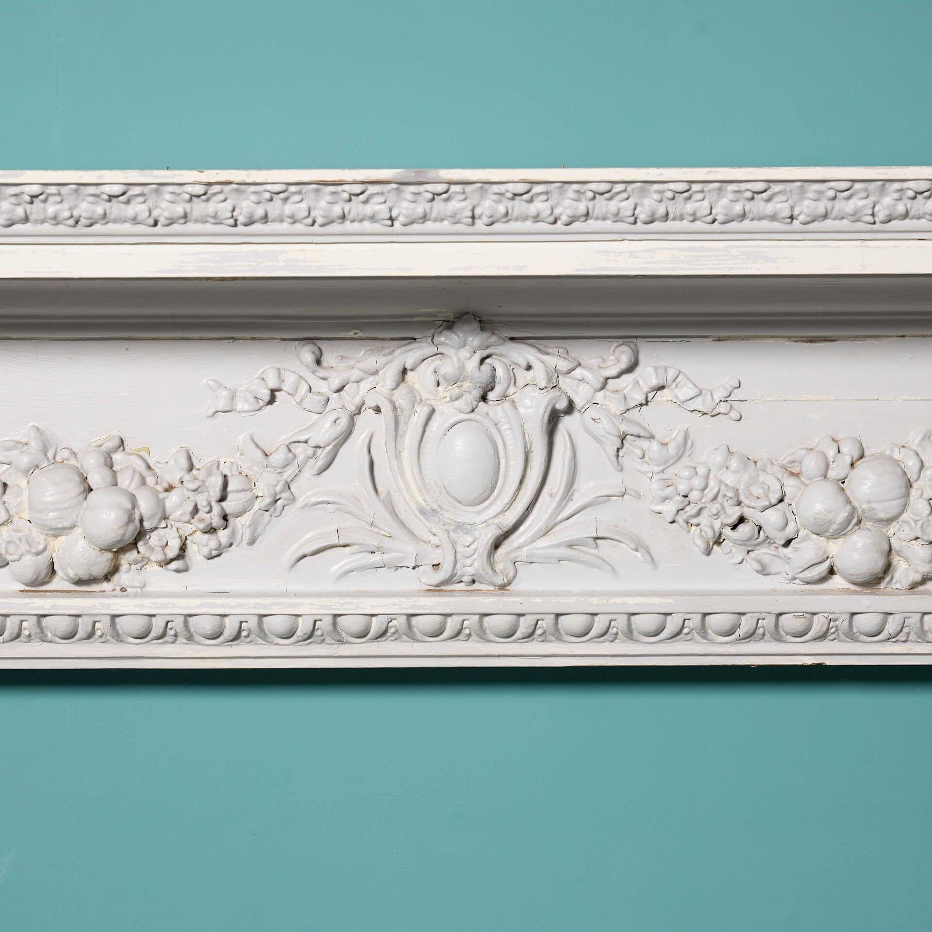 Reclaimed Georgian Style Pine Mantel In Fair Condition For Sale In Wormelow, Herefordshire