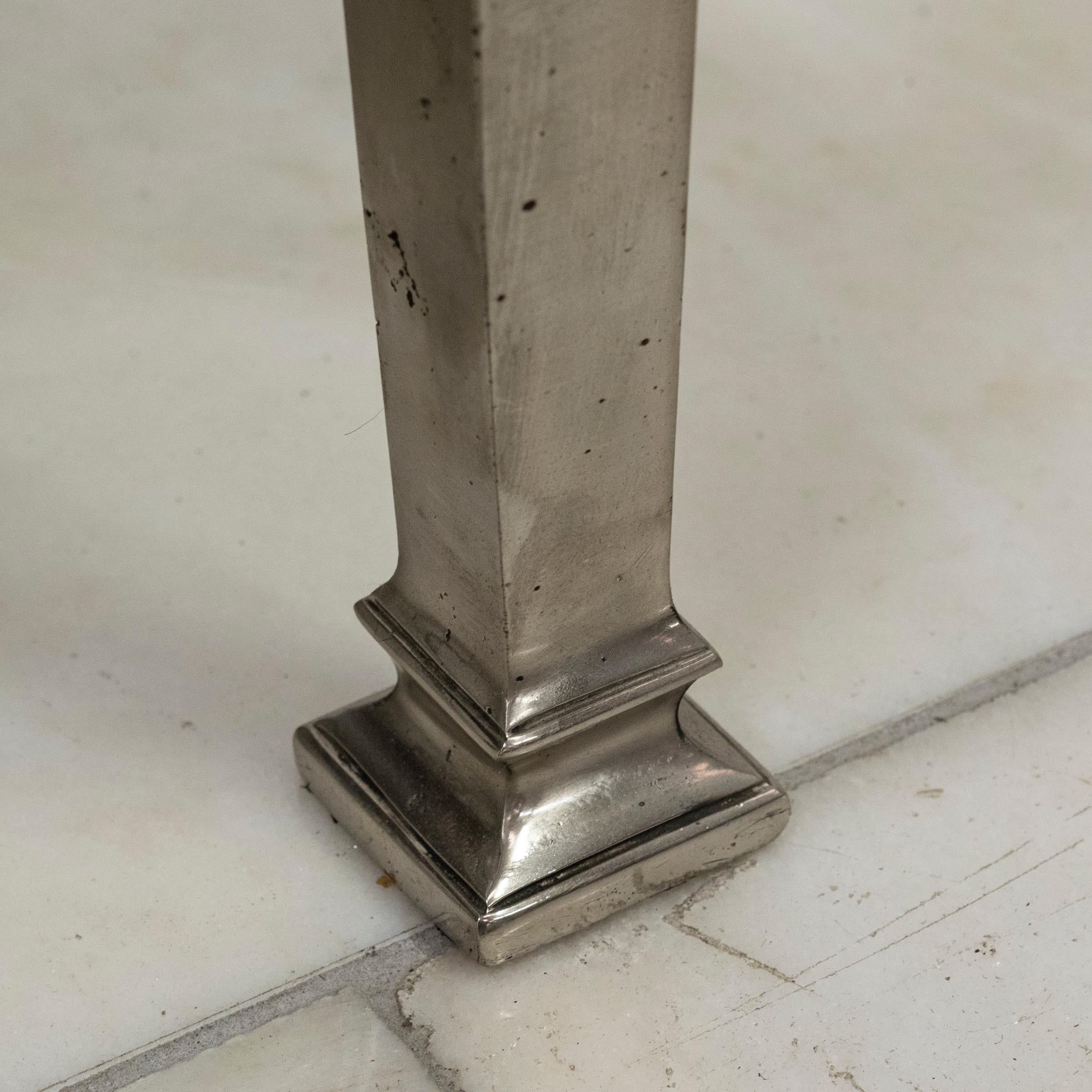 Reclaimed Georgian Style Polished Steel Fire Basket For Sale 7