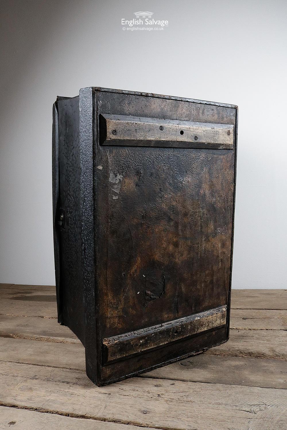 Reclaimed Gurney & Co Black Ostrich Trunk, 20th Century For Sale 1
