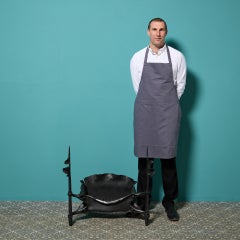 Reclaimed Hand forged Wrought Iron Fire Basket With Flags