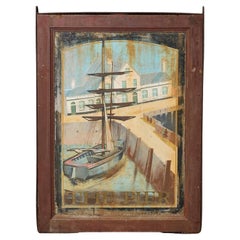 Used Reclaimed Hand Painted Pub Sign 'The Pier'