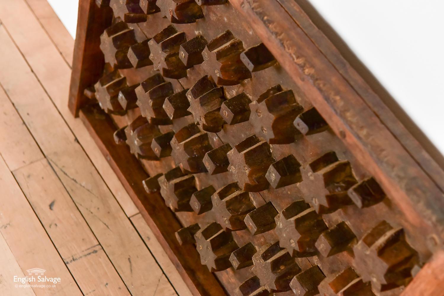 European Reclaimed Hardwood Grill Mould, 20th Century For Sale