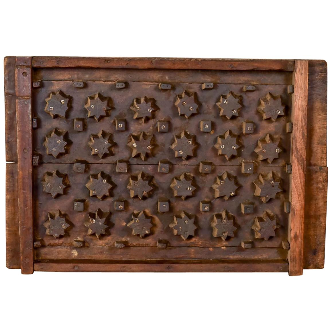 Reclaimed Hardwood Grill Mould, 20th Century For Sale