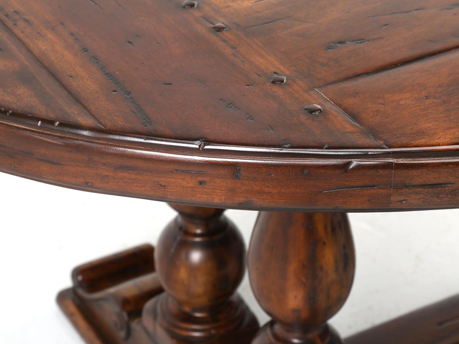Reclaimed Hardwood Oval Dining Table 2