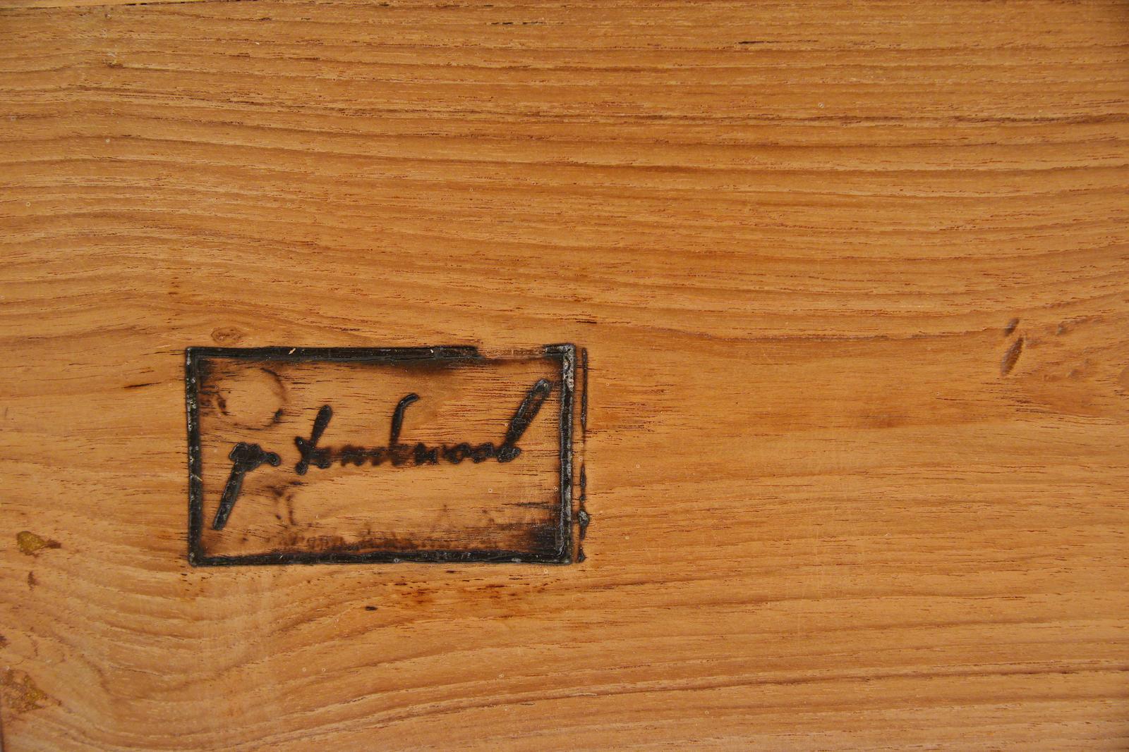 Reclaimed Hardwood Table, Sand Cast Aluminium Base by P. Tendercool For Sale 2
