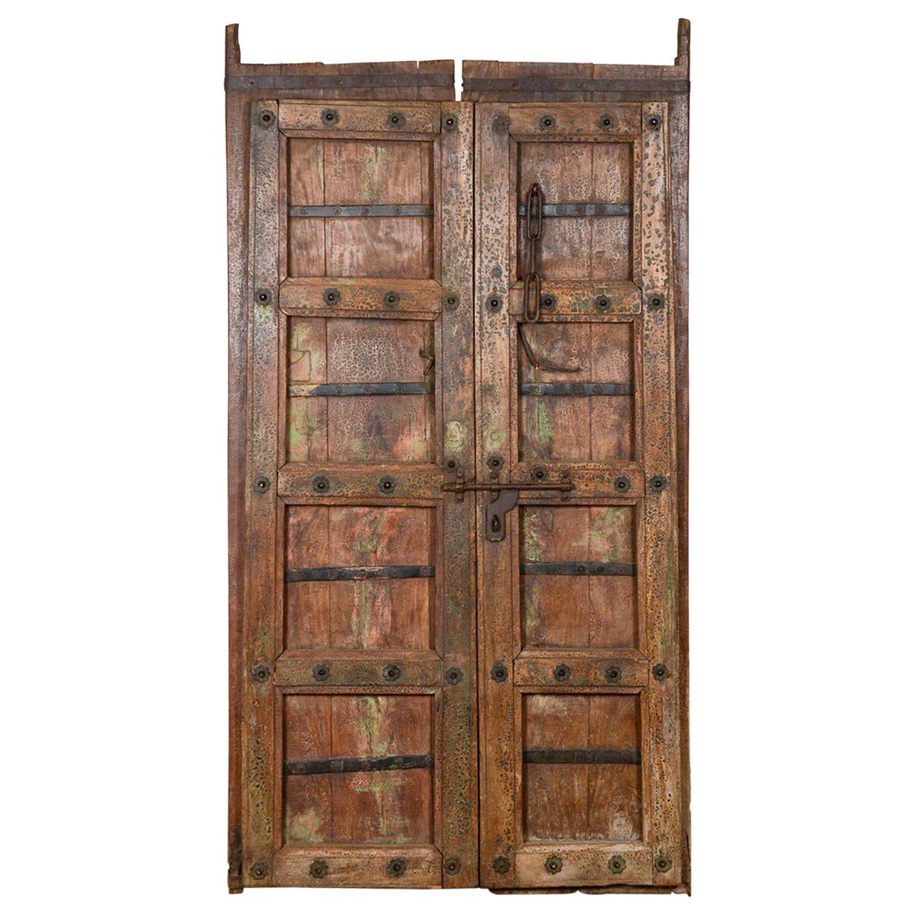 Reclaimed Indian Door or Panel, 20th Century For Sale