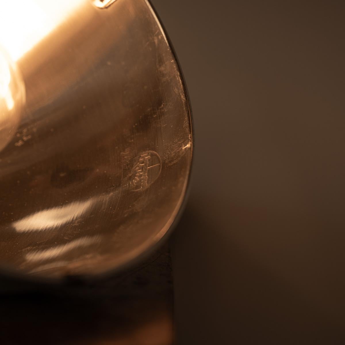 Reclaimed Industrial Holophane Verdigris Coppered Spun Aluminium Pendant Lights For Sale 8
