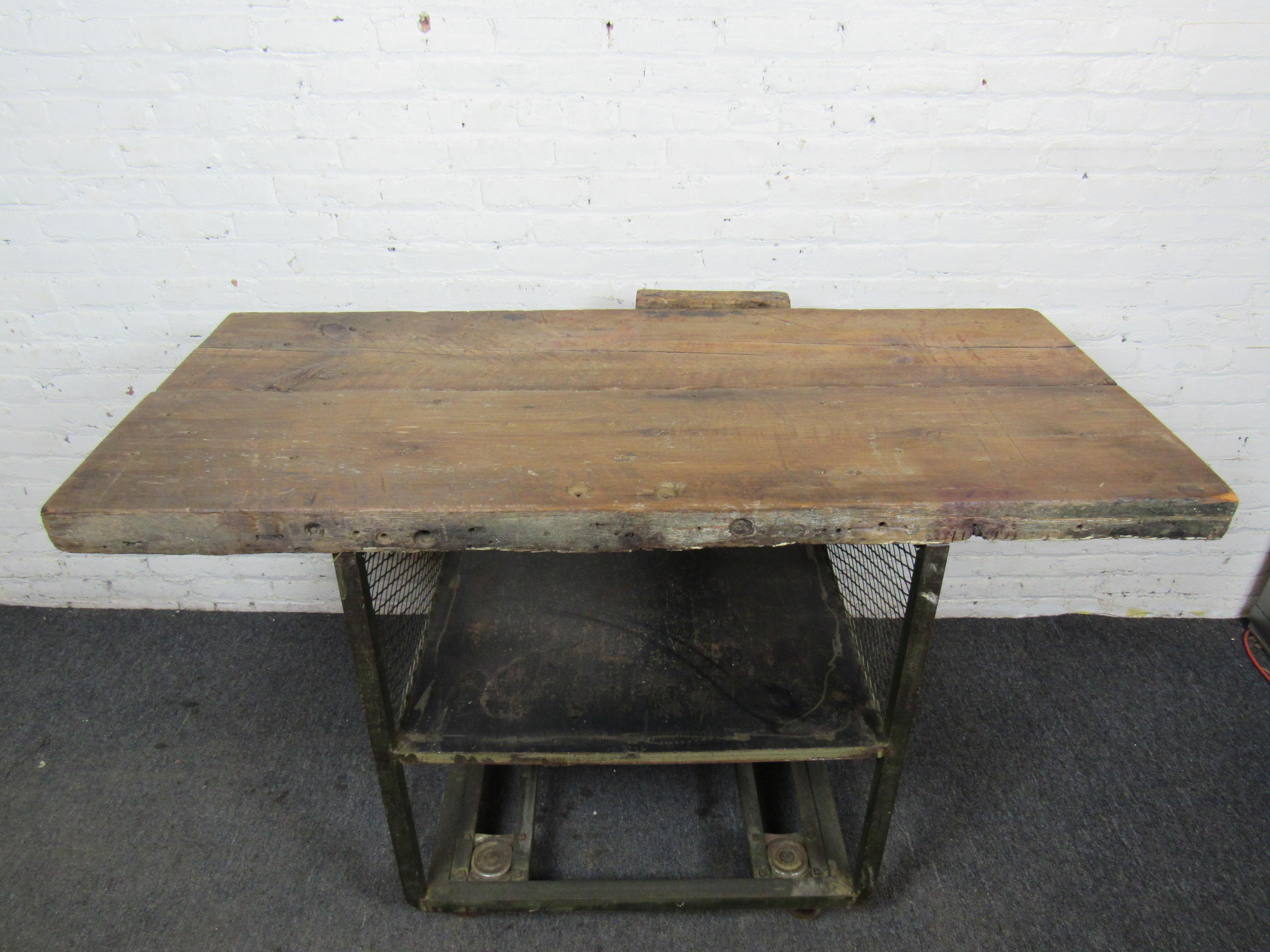 used industrial work tables
