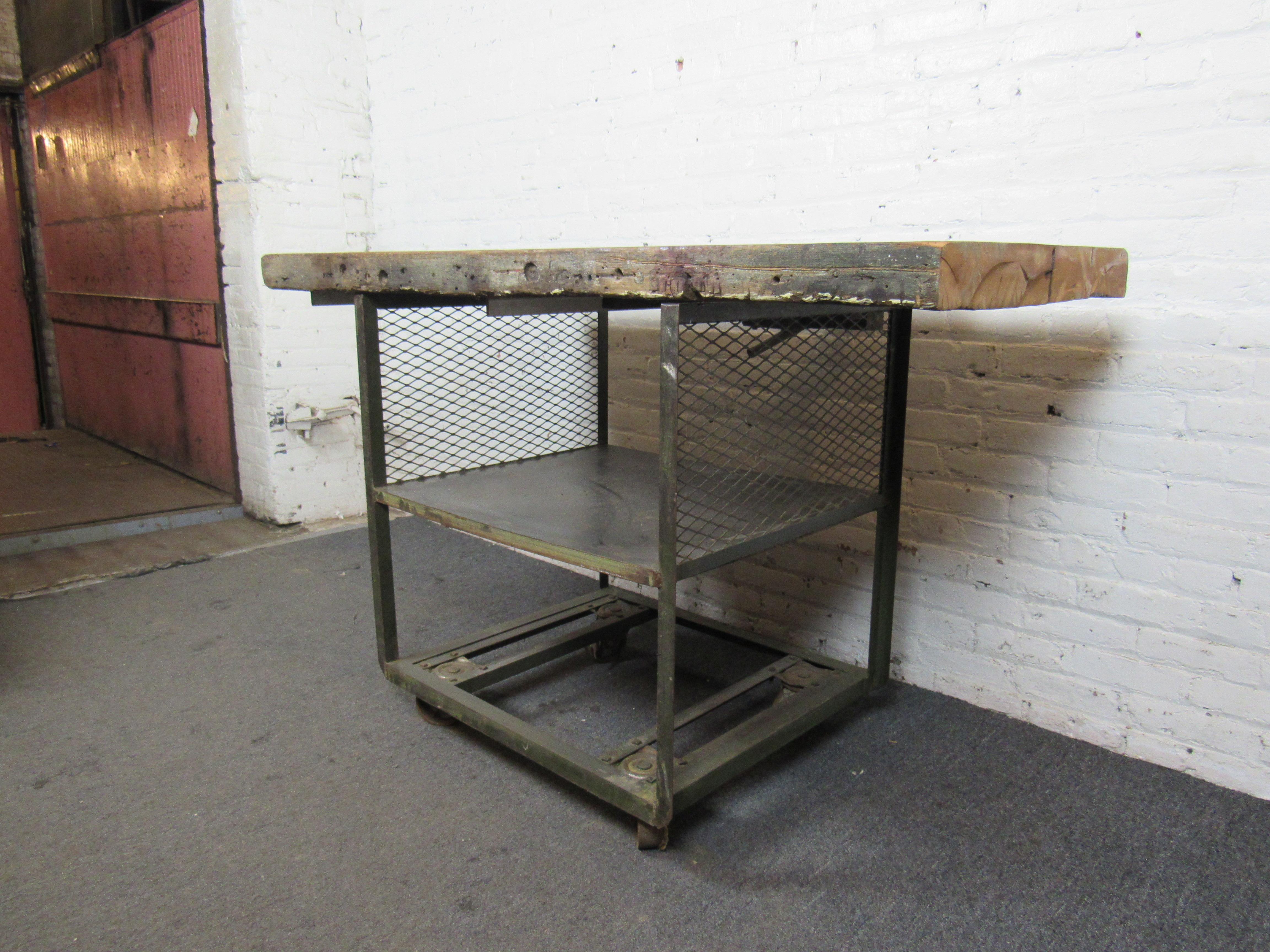20th Century Reclaimed Industrial Work Table