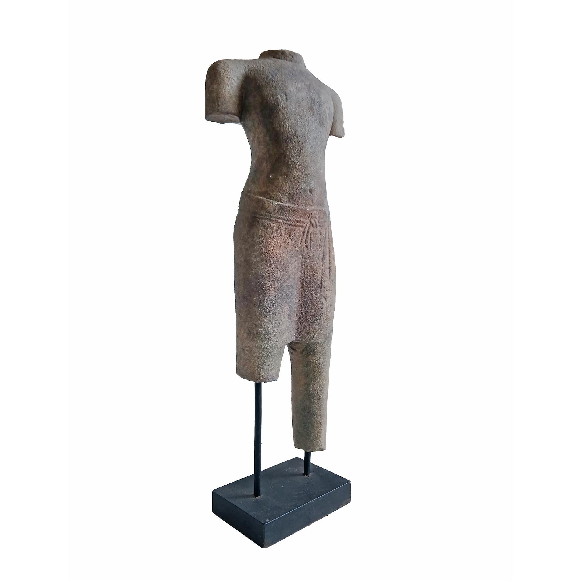 Other Reclaimed Khmer Torso, Early 20th Century For Sale