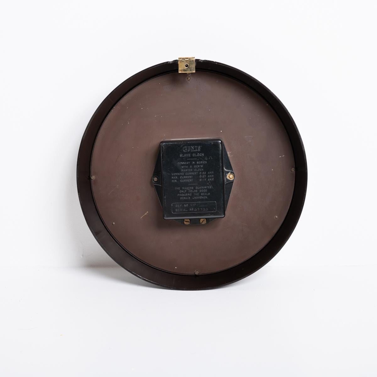 Reclaimed Large 14 Inch Diameter Bakelite Slave Clock By Gents Of Leicester 10