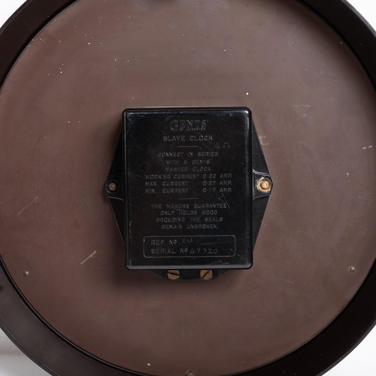 Reclaimed Large 14 Inch Diameter Bakelite Slave Clock By Gents Of Leicester 11