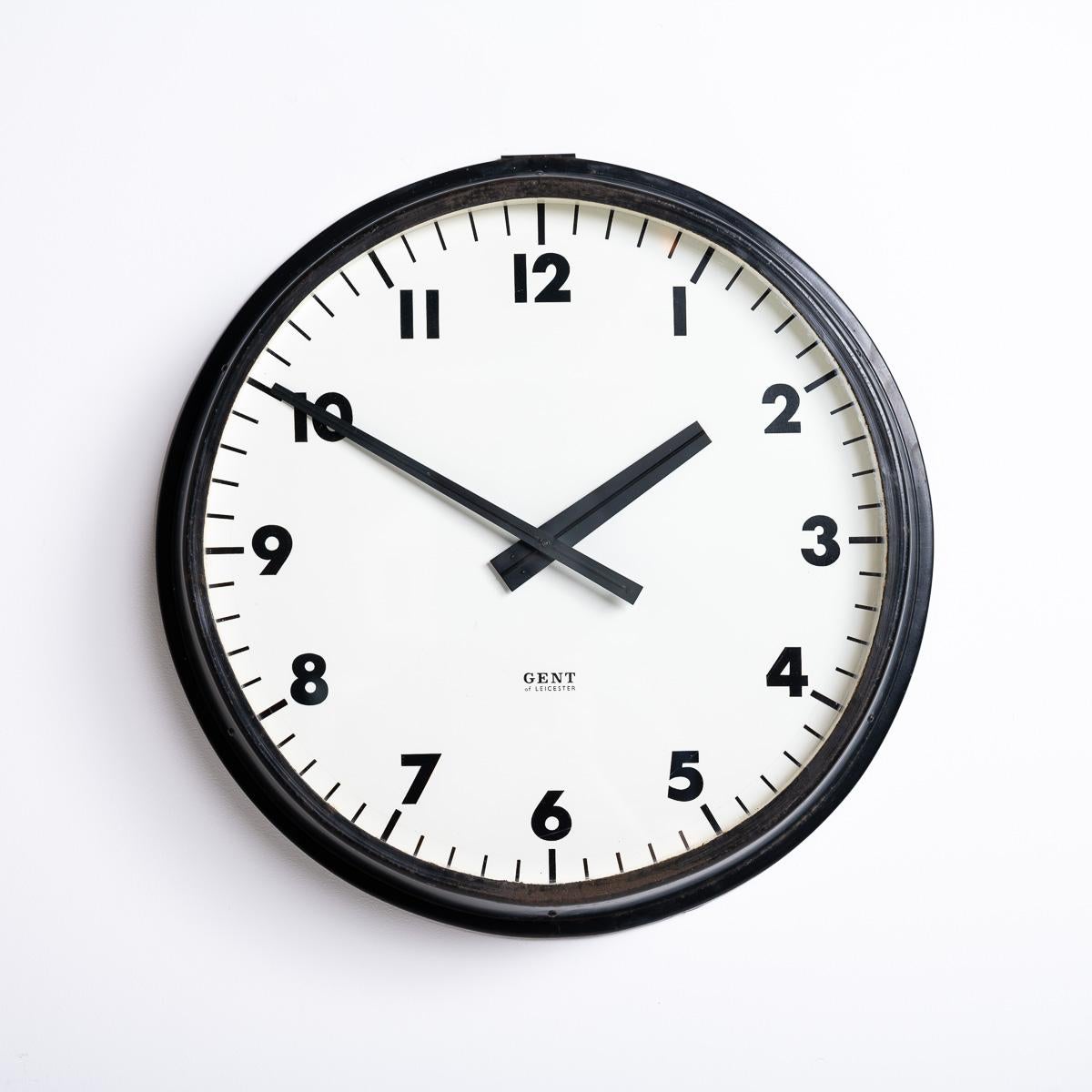 Reloj industrial de esclavos recuperado de 18 pulgadas de diámetro by Gents of Leicester