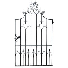 Reclaimed Large Victorian Style Wrought Iron Pedestrian Gate