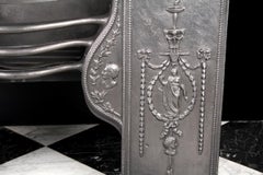 Reclaimed Late Georgian Cast Iron Hob Grate in the Manner of Robert Adam