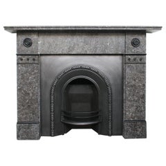 Reclaimed Late Victorian St Anne Marble Fire Surround