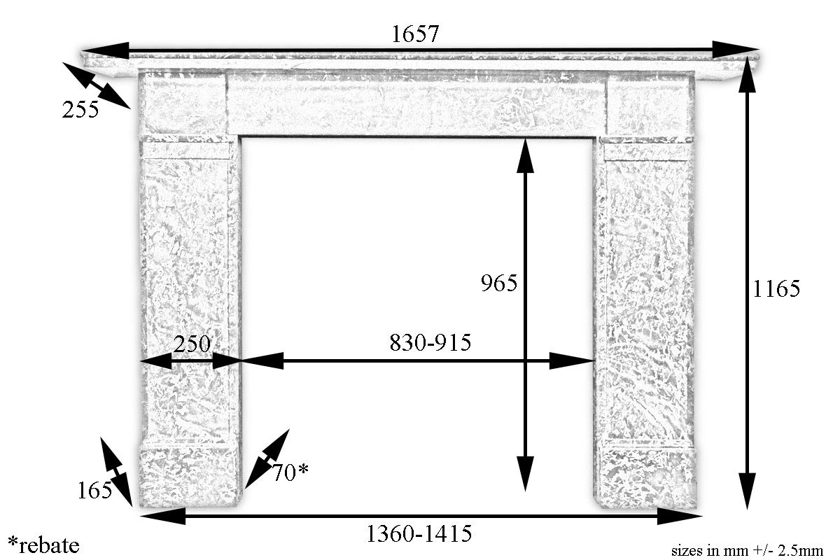 Reclaimed Late Victorian St. Anne Marble Fireplace Surround In Good Condition In Manchester, GB