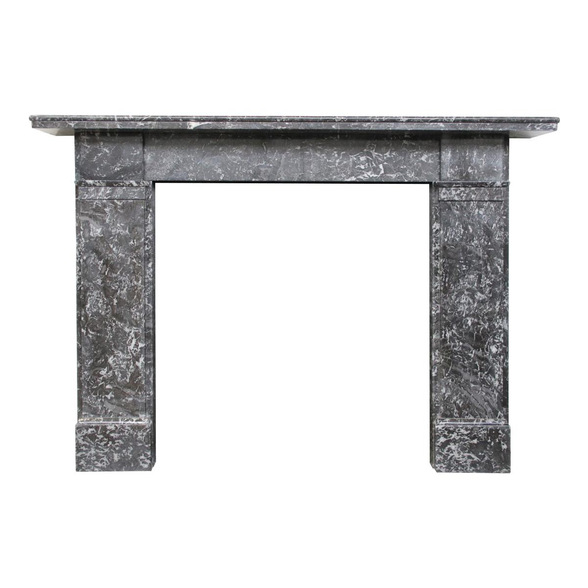 Reclaimed Late Victorian St. Anne Marble Fireplace Surround