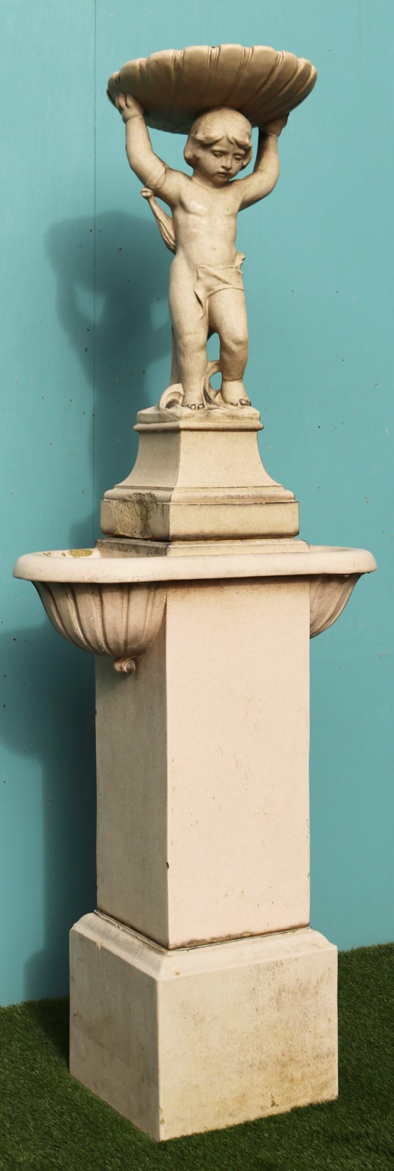 Reclaimed Leeds Fire Clay Company Birdbath 3