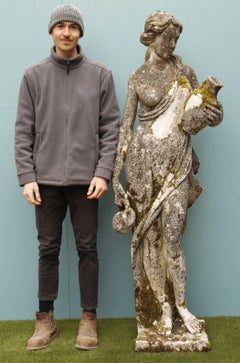 Reclaimed Life Size Composition Stone Statue of Venus