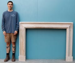 Reclaimed Limestone Bolection Fireplace Surround