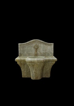 Reclaimed Limestone Wall Fountain