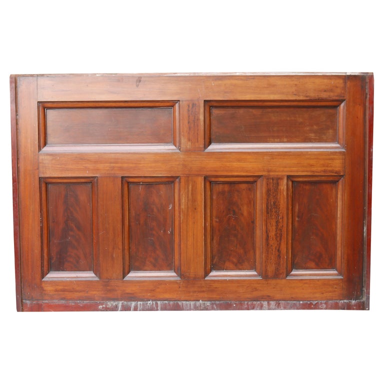 Reclaimed Mahogany Dado Height Wall Panelling For Sale at 1stDibs