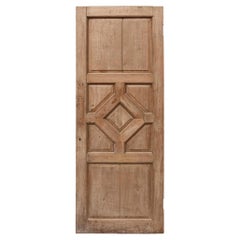 Geometrische innere Tür aus aufgearbeitetem Mahagoni