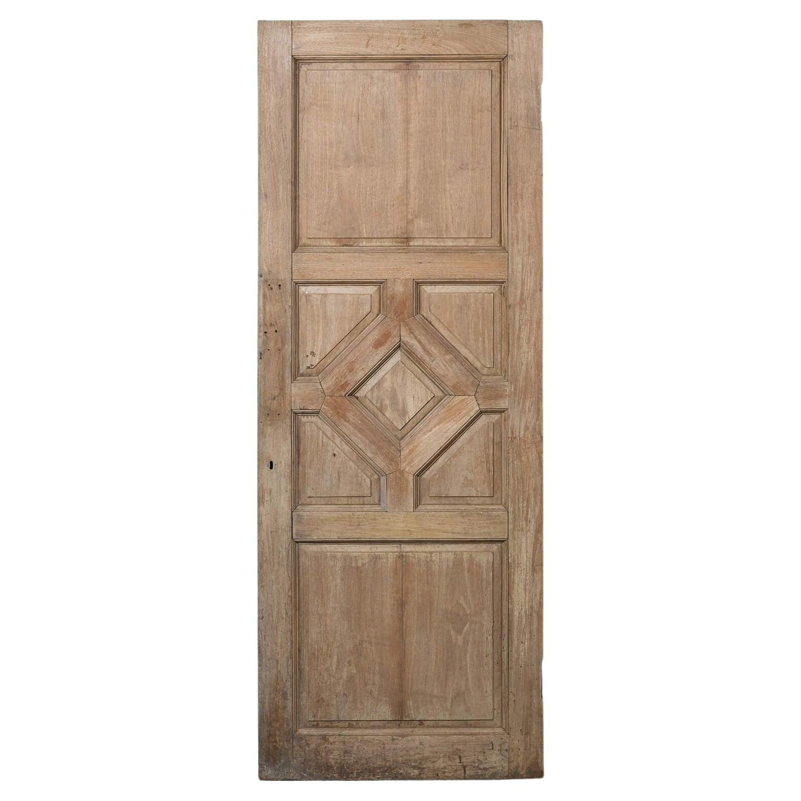 Reclaimed Mahogany Geometric Internal Door
